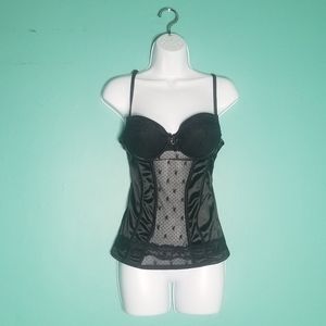 Black playboy cami top y2k sz M